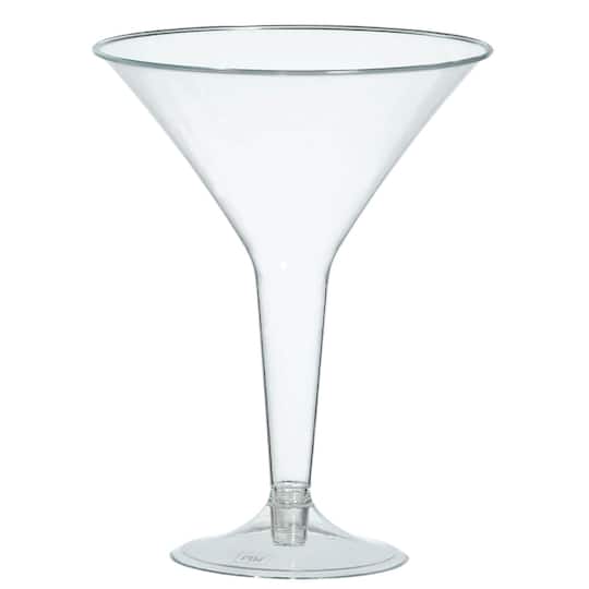 Clear 8oz. Plastic Martini Glasses, 40ct.